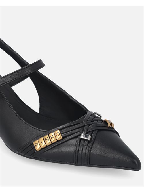 Slingback con cinturini e applicazioni gioiello PINKO | SD0489P003Z99